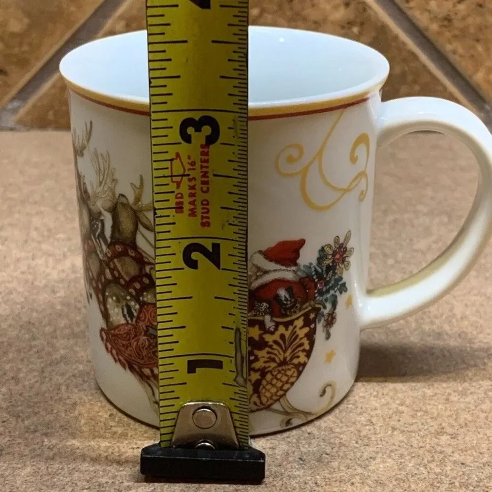 WILLIAMS-SONOMA  'Twas the Night Before Christmas' 6 oz. Mug (4) Espresso Cup